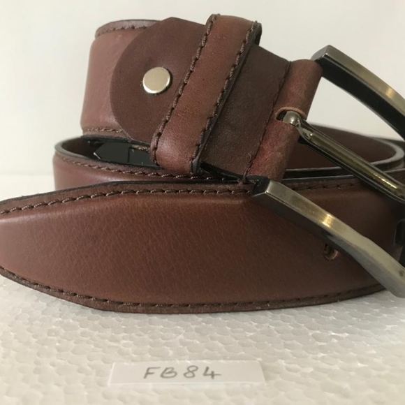 Brown Wingtip Belt Chocolate color Business Casual - Picture 4 of 5